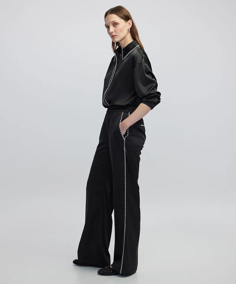 Ipekyol  Strass-Trim Wide-Leg Trousers for Women | Best Price UAE