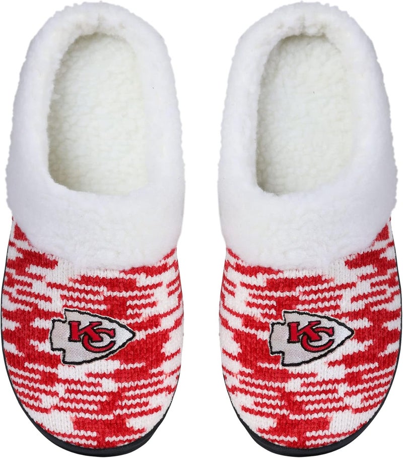 FOCON Store FOCO NFL Sherpa Lined Colorblend Cup Sole Slippers - Image 4