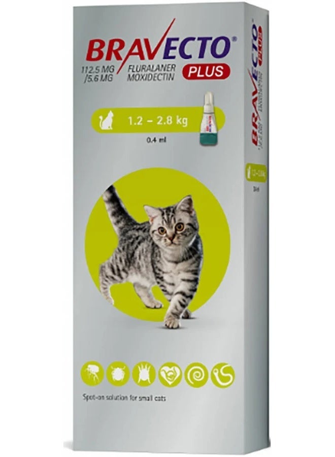 BRAVECTO PLUS Topical Solution for Cats, Flea, Tick & Heartworm - Image 2