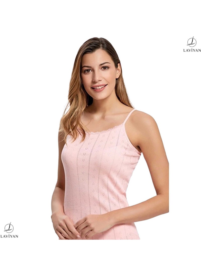 Laviyan Women's Undershirt and Panties Set, Underwear Set 2 Sets 4 Pieces, Jacquard, Tutku  - Image 5