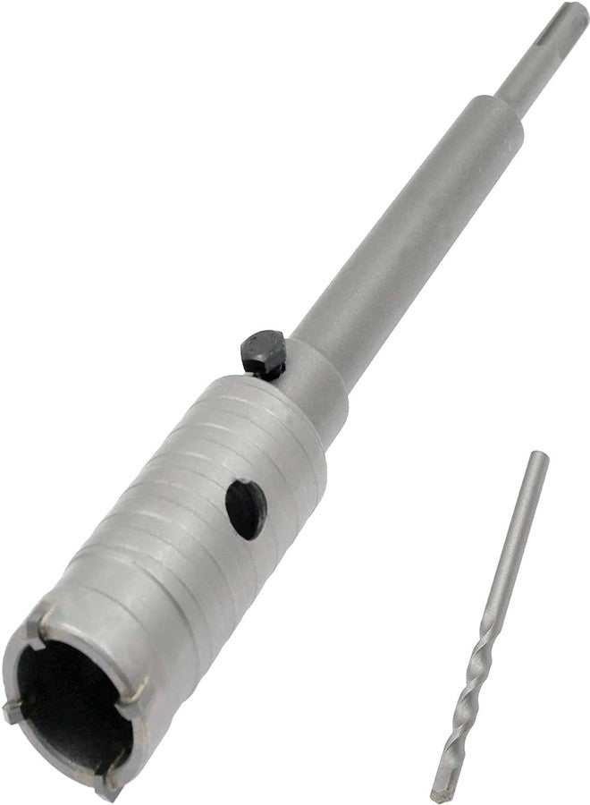 DUMDAAR 35mm SDS Plus Shank Hole Saw Cutter WITH 200mm rod Concrete Cement Stone cement Stone Wall Punch Reamer Air Conditioner Punch Hollow Drill Bit () - Image 1