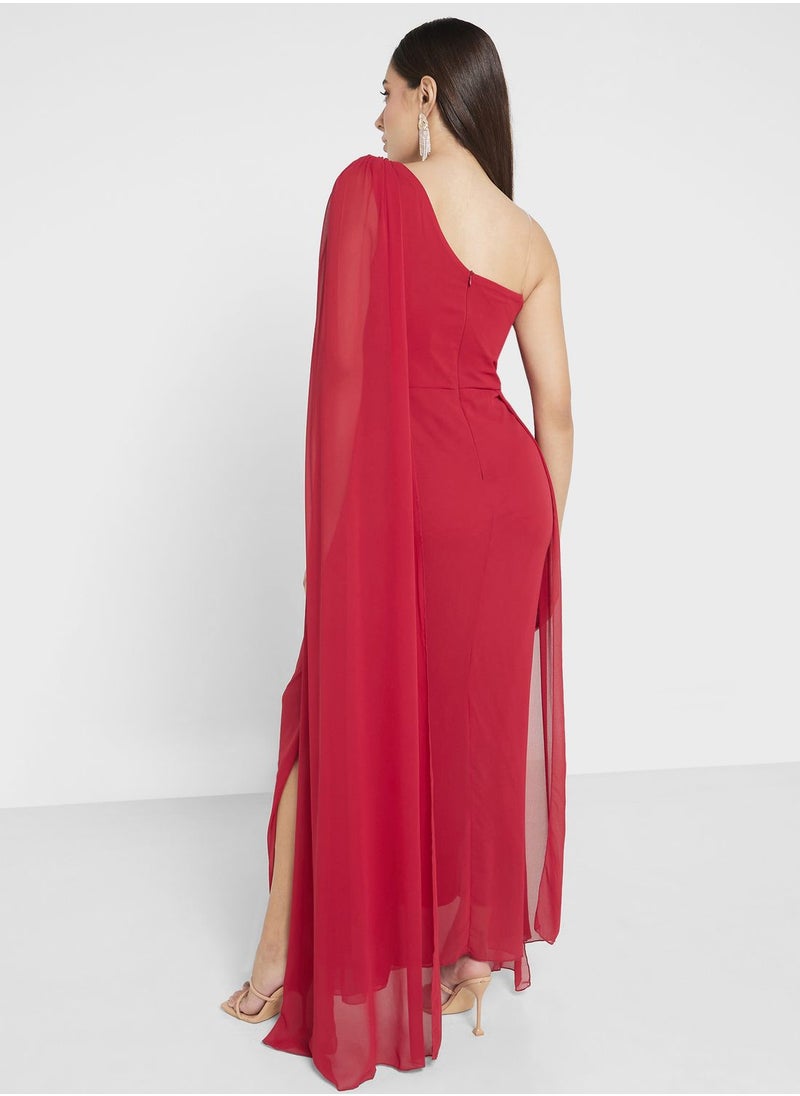 Ella Limited Edition - One Shoulder Dress With Trail - Image 1