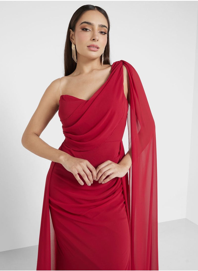 Ella Limited Edition - One Shoulder Dress With Trail - Image 1