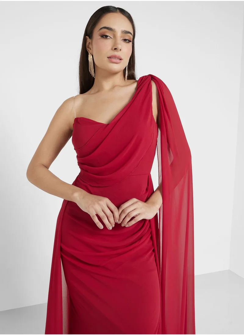Ella Limited Edition One Shoulder Dress With Trail