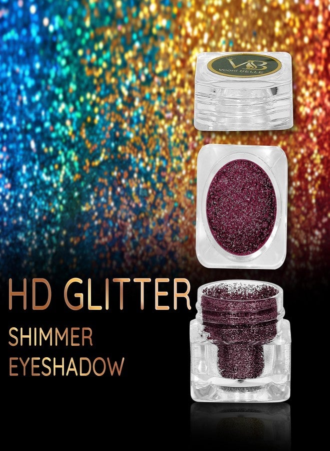 Veoni Belle HD Holographic Loose Glitter Eyeshadow for Eye Makeup-Ruby Red (5g) 5 g (Ruby Red) - Image 2