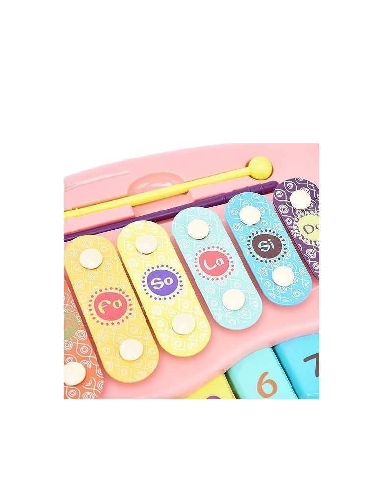 UKR Musical Xylophone – Educational Instrument Toy for Toddlers Age 3 to 5 – 8 Different Notes in Pink for Early Music Exploration - Image 5