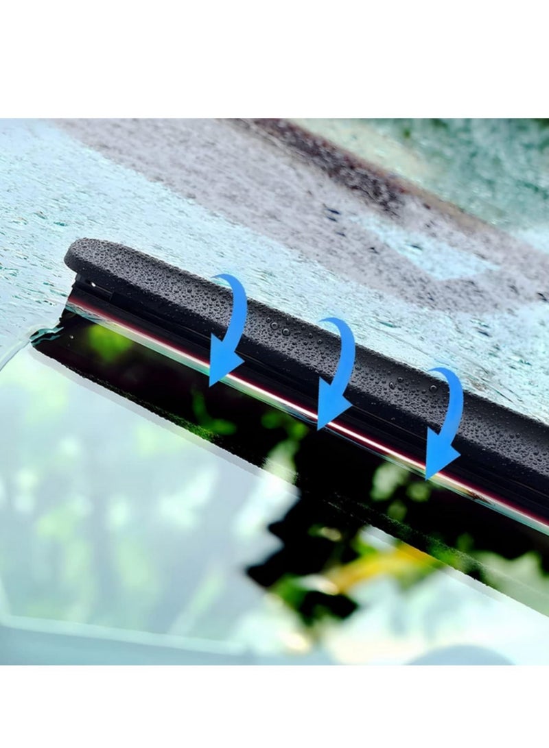 Generic 4PCS 32" Car Wiper Rubber Refill Blade Soft Insert Strip DIY Can Be Cut Windshield Wiper Replacement Parts DIY Adjustable Boneless Windscreen Blade Refills  - Image 3