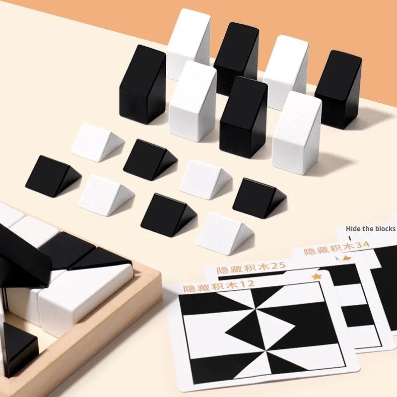 Bluejw Spatial Thinking Wood Jigsaw Puzzle Toy Cartoon Interactive Desktop Game EN71 Certified Hidden Blocks Puzzle Box for - Image 4