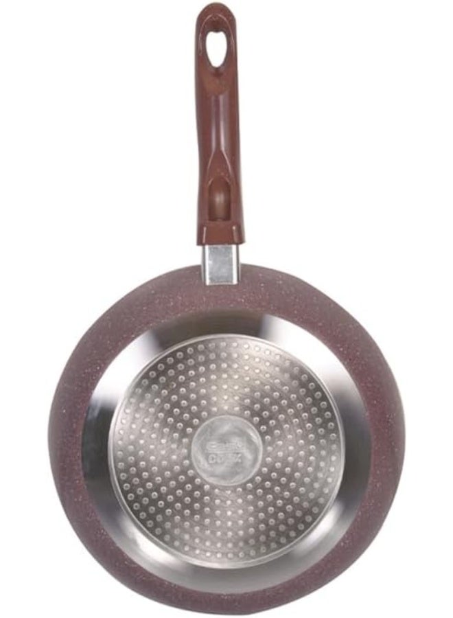 إيزي كوك مقلاة إيزي كوك الرخامية المفتوحة 30 سم | مقلاة غير لاصقة مطلية بالرخام | مناسبة لجميع أنواع المواقد | مقبض مقاوم للحرارة | مقلاة مطلية بالرخام - Image 5