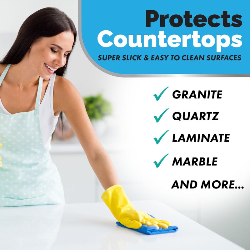 Durabasics [12 Oz] Home Ceramic Coating Spray Kit - Shine, Seal & Protect Kitchen & Bath Surfaces - High Shine - Repels Stains & Grime Effortlessly - Use on Stainless Steel, Sinks, Countertops, Glass & More - Image 3