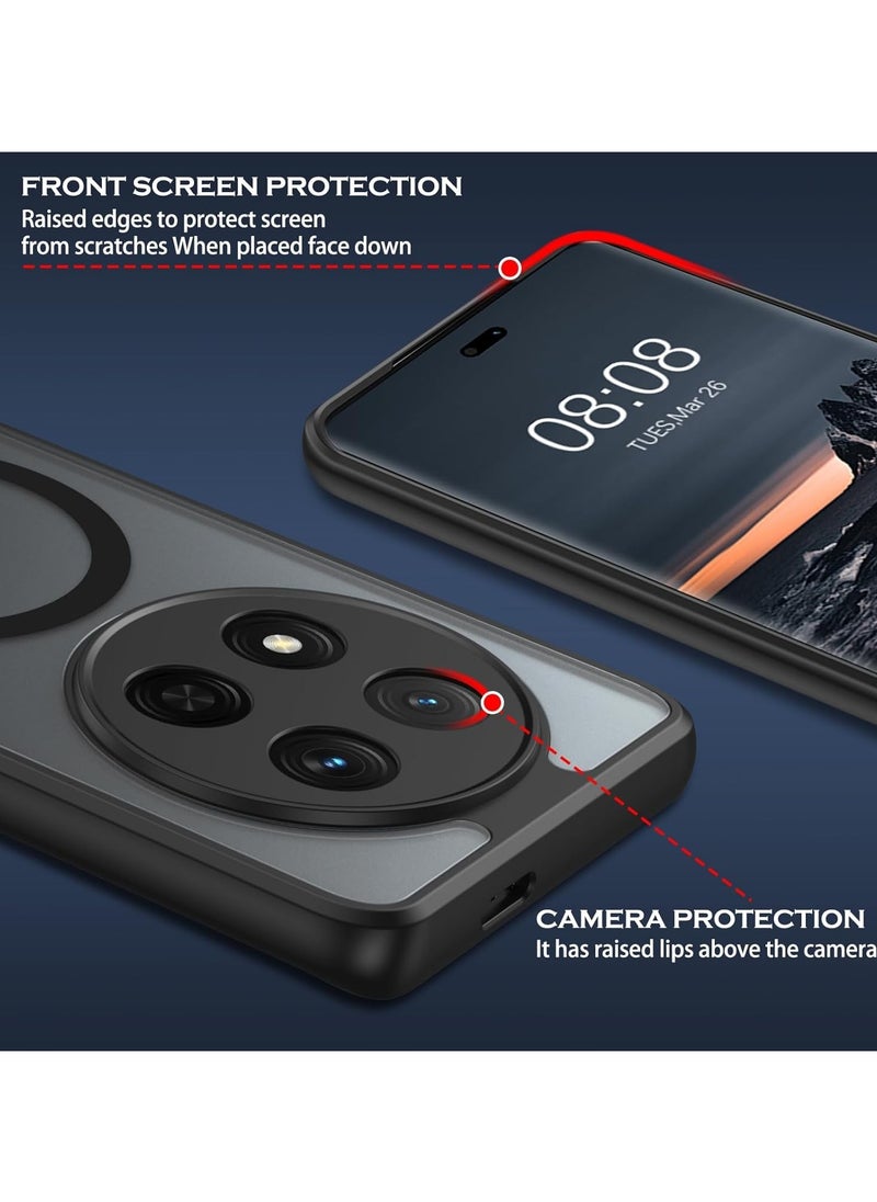 VKL Magnetic for Honor X9C Case, [Compatible with Mag-Safe] [Anti-Scratch] Slim Translucent Matte Back Soft Bumper Phone Case Cover for X9C 5G  - Image 5