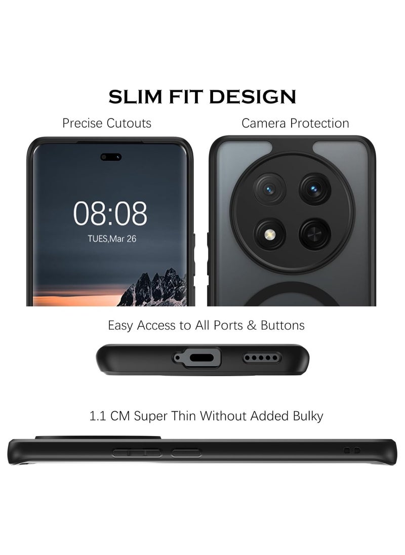 VKL Magnetic for Honor X9C Case, [Compatible with Mag-Safe] [Anti-Scratch] Slim Translucent Matte Back Soft Bumper Phone Case Cover for X9C 5G  - Image 3