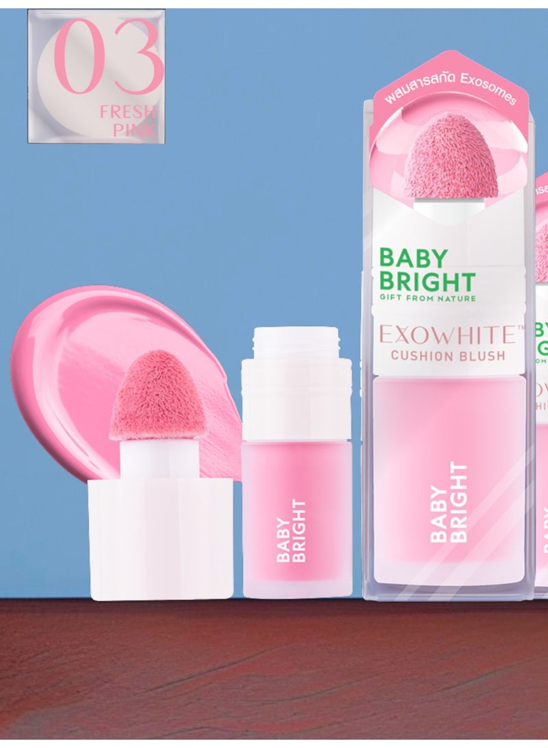 Baby Bright Exowhite Cushion Blush Color ( Fresh Pink ) # 03 - Image 1