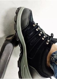 Generic Black Leather Steel Toe Work Safety Shoes for Hiking and Outdoor Work  - Image 3