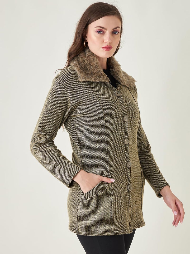 Pivl Women Maroon Sweater for Winter - Image 4