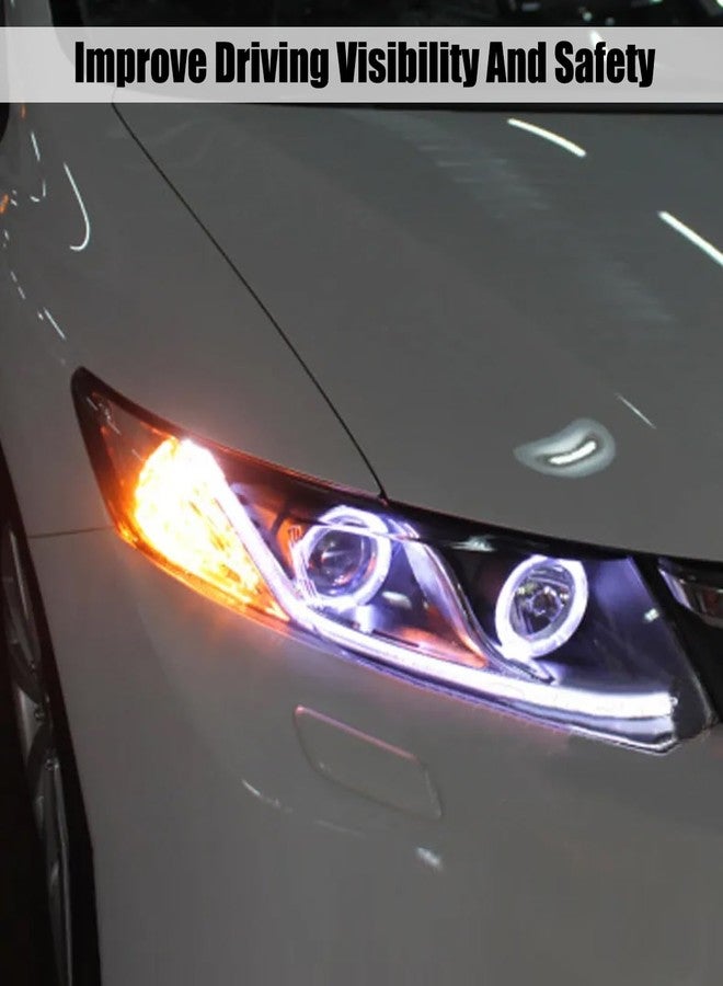 HUQUZN محول HUQUZN LED DRL إلى ضوء التوقف، مناسب لسيارة هوندا أكورد 4 سلندر موديل 2013-2015 (استبدال المصابيح الأمامية) - Image 4