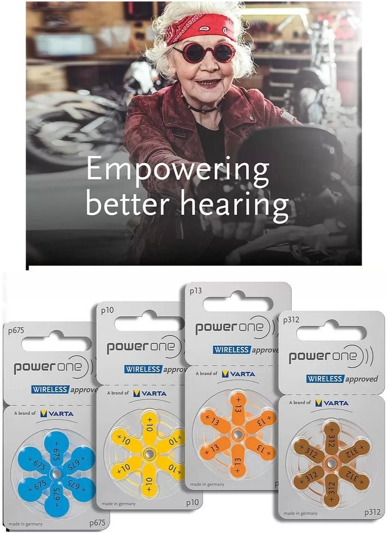 Power One 60-Piece Original High Level Hearing Battery Set P13  - Image 5
