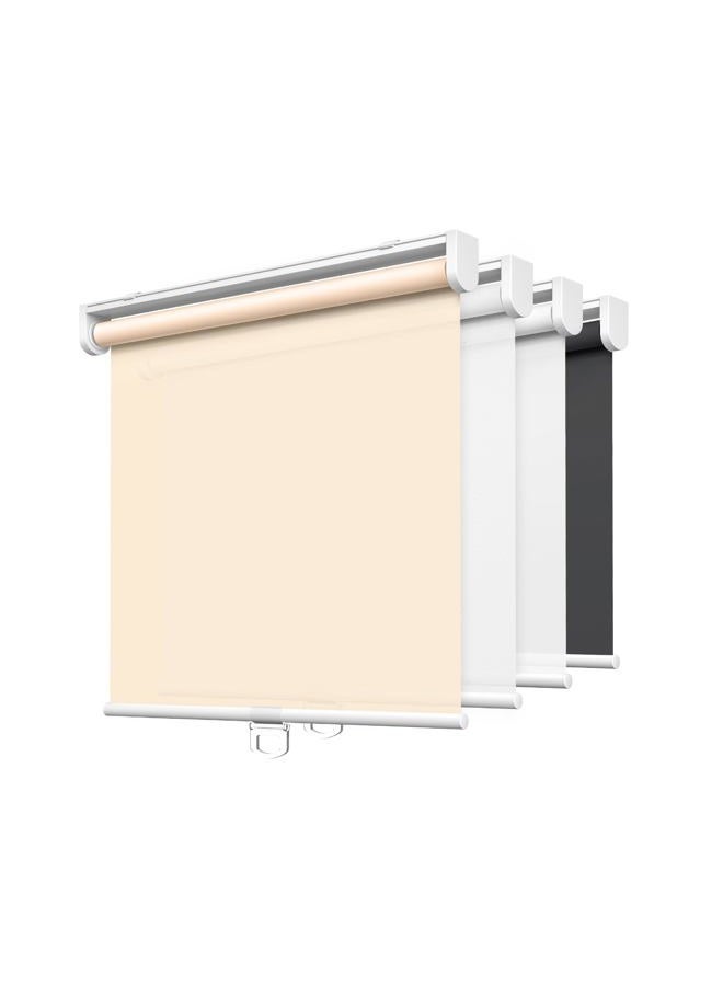 LazBlinds No Tools No Drill Cordless Roller Shades, Light Filtering Roller Blinds for Windows, Thermal Insulated UV Protection Roll Up Window Blinds and Shases, 27'' W x 72'' H, Beige - Image 1