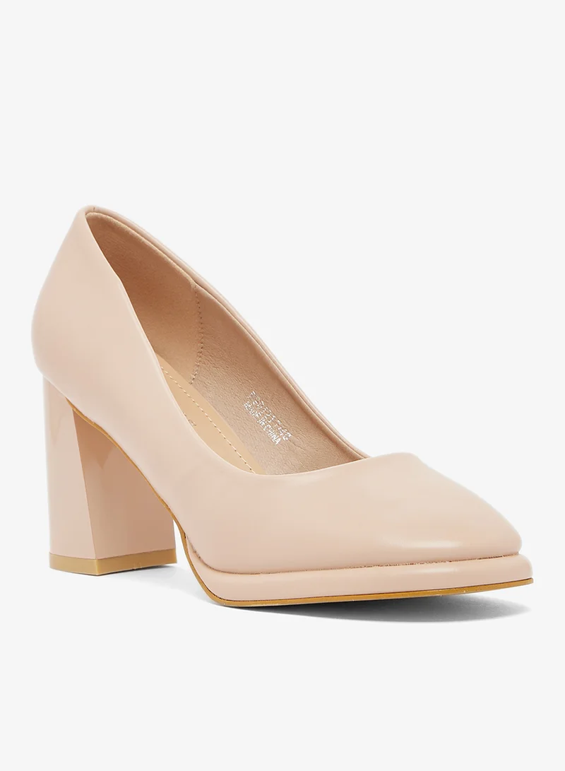 Anne Michelle High Block Heeled Pump