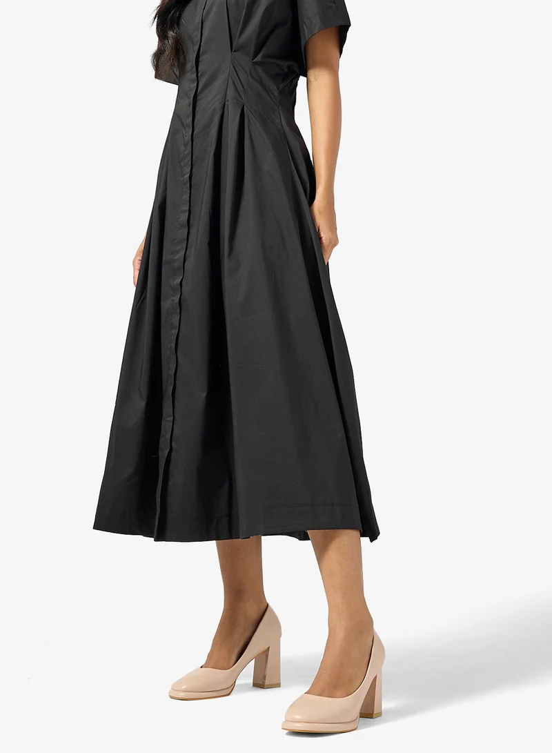Anne Michelle High Block Heeled Pump