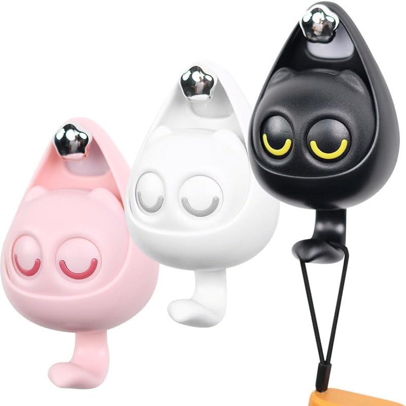 MGNLR MGNLR Cute Cat Wink Hooks Cute Colorful Wall Decorative Hooks Hooks Hangers Creative No Drilling MultiPurpose Hooks for Hats Towels Backpacks Key Holder Wall Decoration Pack of 1  - Image 1