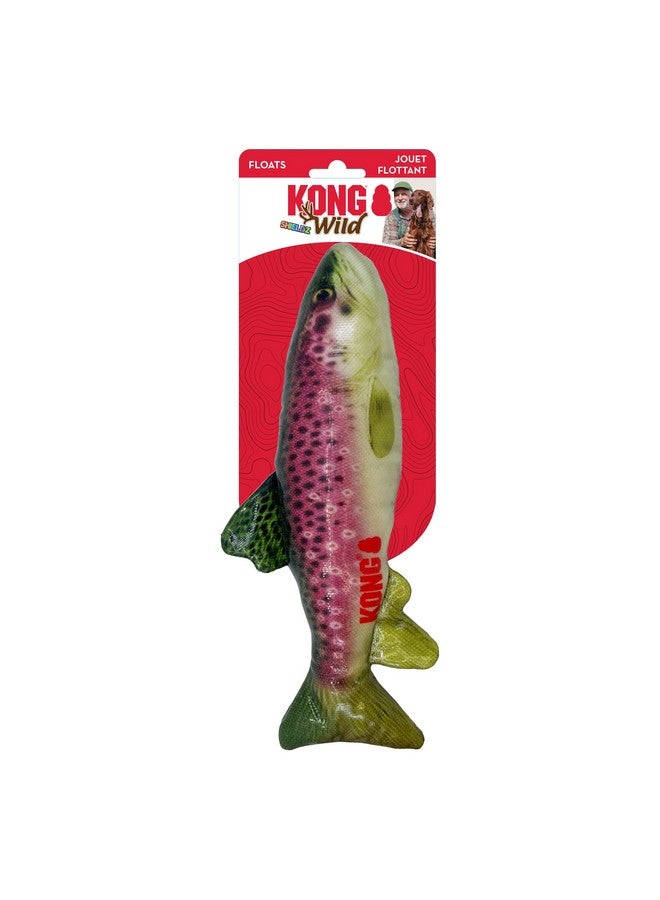 كونج لعبة كونغ وايلد شيلد على شكل سمكة للكلاب من السلالات المتوسطة (التراوت) - Image 3