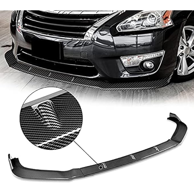 ريحني 2Pu578Pcf StpStyle لحافة الصدام الأمامية متوافقة مع مظهر ألتيما سيدان 20132015 الألياف الكربونية - Image 5