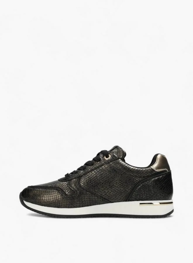 MEXX GOLD Textured Lace-Up Sneakers for Women | Best Price UAE