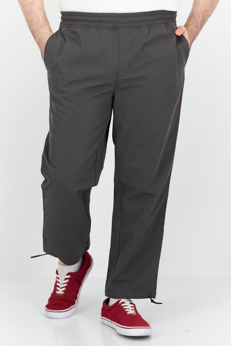 Selected Homme Men Regular Fit Solid Chino Pants, Grey - Image 1