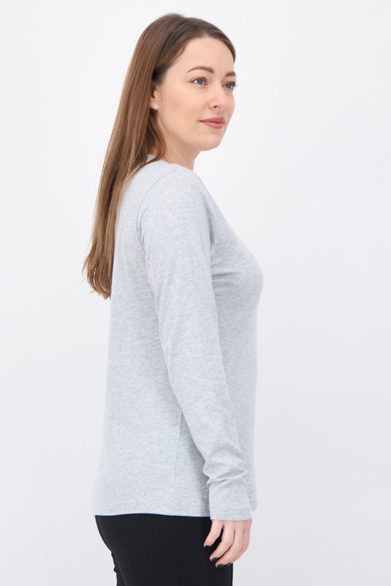 PUMA Women Sportswear Fit Long Sleeve Outdoor T-Shirt, Light Grey - Image 4