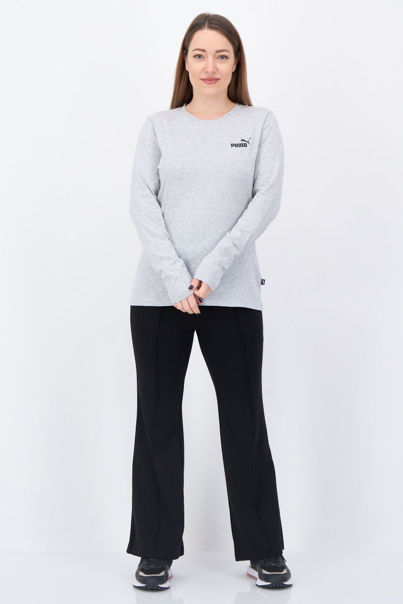 PUMA Women Sportswear Fit Long Sleeve Outdoor T-Shirt, Light Grey - Image 3