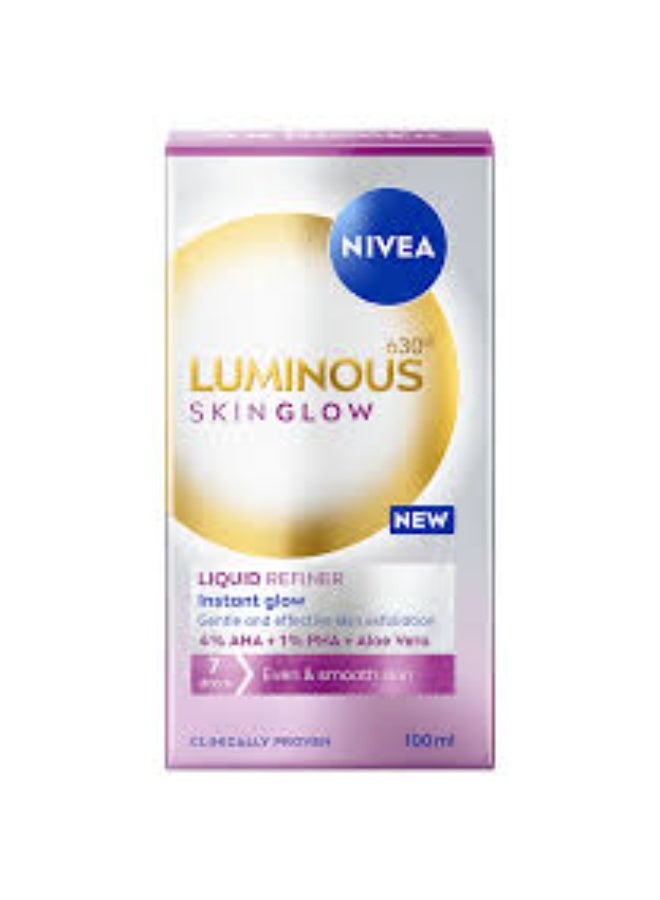 Nivea Luminous 630º Skin Glow Liquid Exfoliator 100ml - Image 2