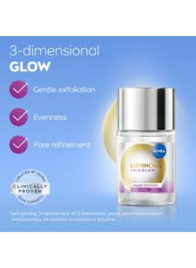 Nivea Luminous 630º Skin Glow Liquid Exfoliator 100ml - Image 3