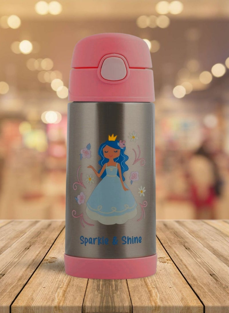 Kids Double Wall Stainless Steel Bottle -  Princess