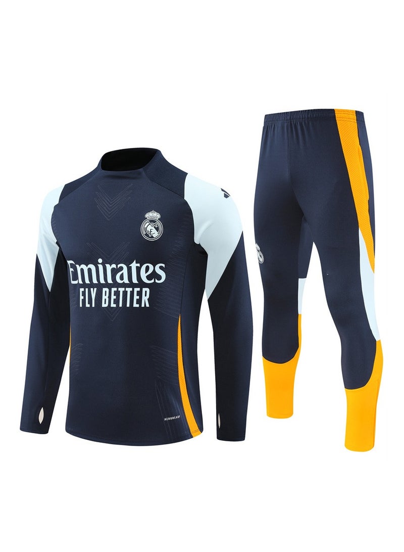 general 2024/25 Real Madrid Royal Blue Training Jersey Football Jersey/Trousers Gift Set Adult Size, Gift for Fans and Friends - Image 1