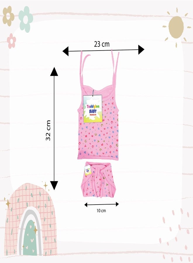 Toddylon New Born Baby Clothes Jhabla Set | Baby Dress | Infants Clothing | Shirt | Nappy | Caps | Cotton | wear | Casual | Gift Combo (0-6 Months) - Multicolor - Image 5