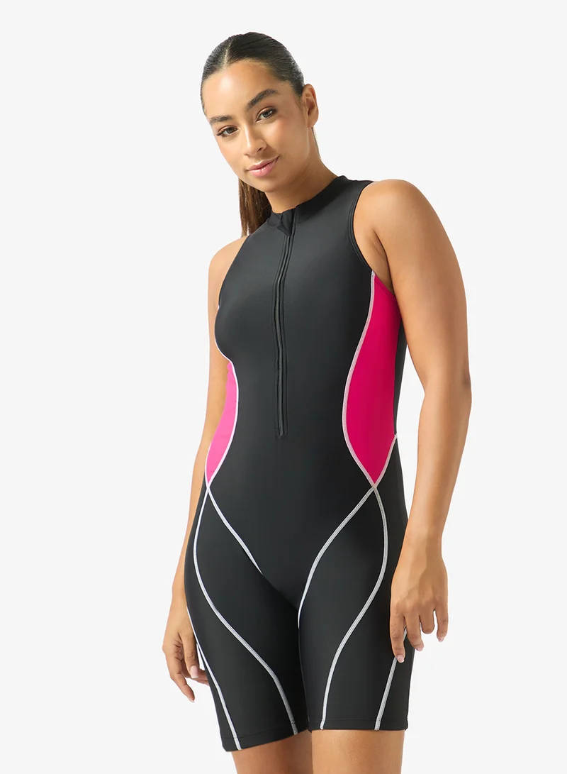 Frwd Zip Up Colorblock Rashguard