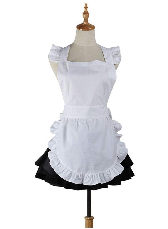 Love Potato Cute White Retro Kitchen Restaurant Women Aprons for Women Girls Waitress Apron for Gift - Image 1
