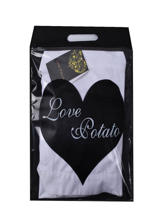 Love Potato Cute White Retro Kitchen Restaurant Women Aprons for Women Girls Waitress Apron for Gift - Image 4