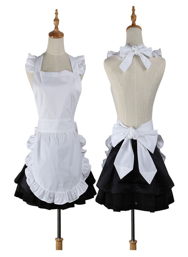 Love Potato Cute White Retro Kitchen Restaurant Women Aprons for Women Girls Waitress Apron for Gift - Image 3