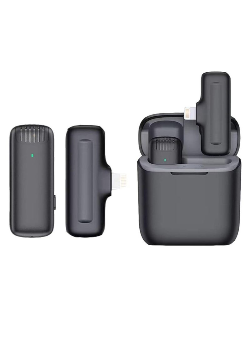 Generic Wireless Lavalier Microphone with iOS Adapter - Perfect for YouTube, TikTok, Vlogging, Interviews, and Live Streaming | 3-Level Noise Reduction, Plug and Play for iPhone, iPad, Android, and More!  - Image 1