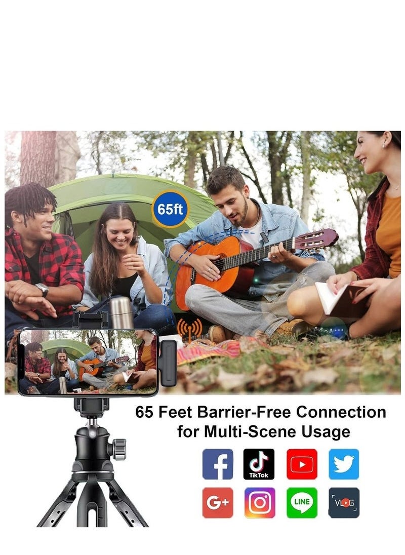 Generic Wireless Lavalier Microphone with iOS Adapter - Perfect for YouTube, TikTok, Vlogging, Interviews, and Live Streaming | 3-Level Noise Reduction, Plug and Play for iPhone, iPad, Android, and More!  - Image 3