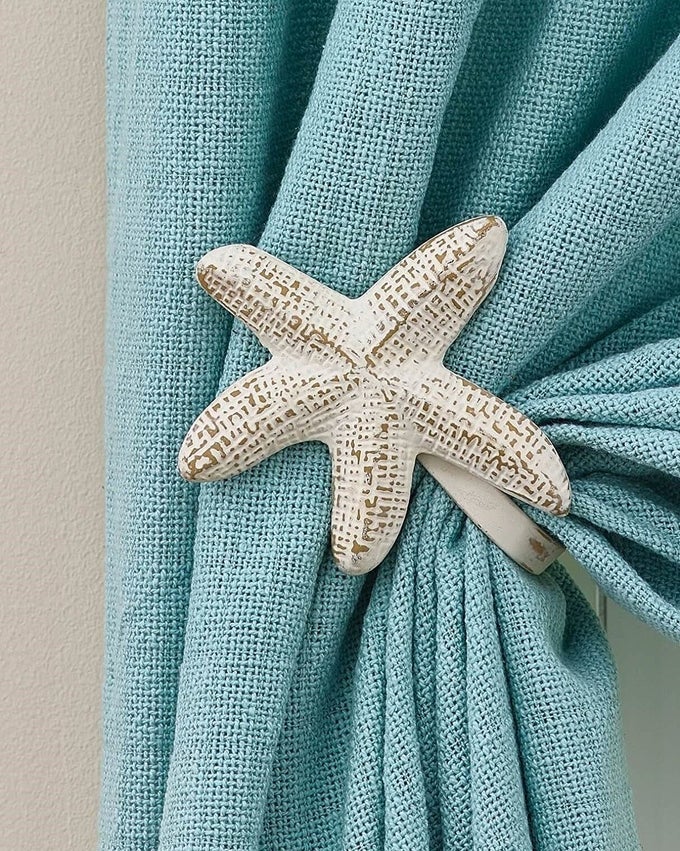 STARFISH CURTAIN TIE BACK PAIR