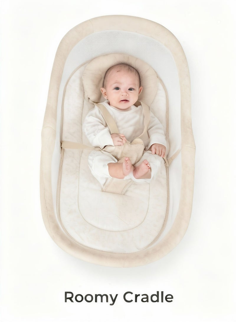 ماستيلا سرير ماستيلا إنفيني أوربت  - كرسي هزاز ومقعد فاخر 3 في 1 للرضع مع لوحة تحكم باللمس وشبكة تهوية - Image 4