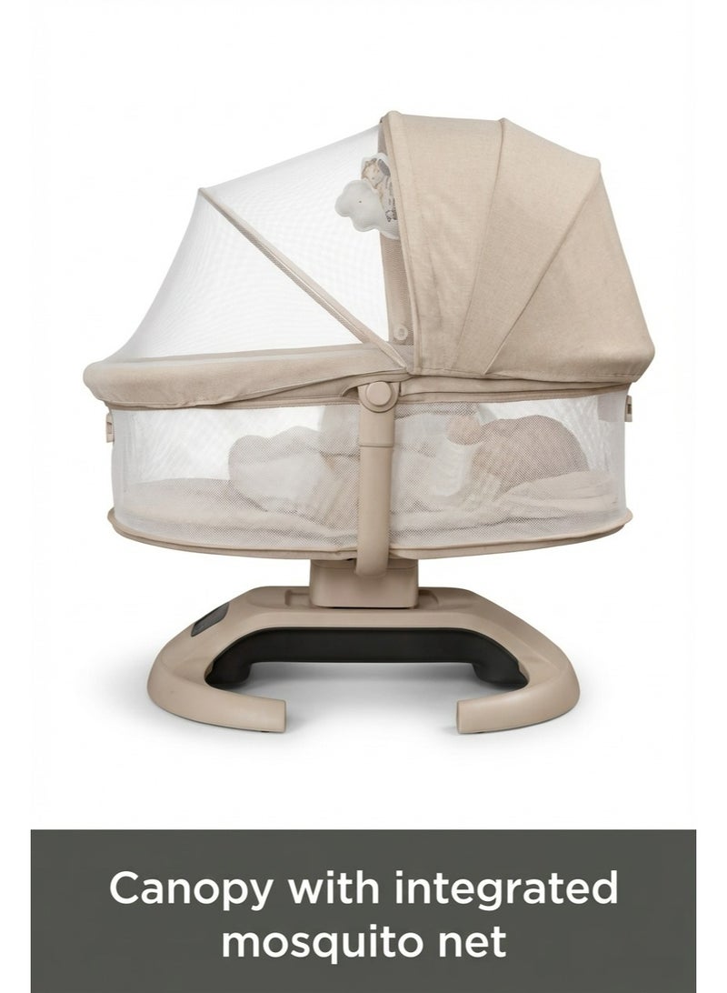 ماستيلا سرير ماستيلا إنفيني أوربت  - كرسي هزاز ومقعد فاخر 3 في 1 للرضع مع لوحة تحكم باللمس وشبكة تهوية - Image 2