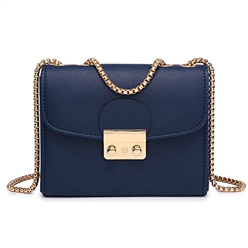 Dasein Women Small Crossbody Bag Designer Evening Bag Clutch Purse Handbag for Wedding/Prom/Party with Double Chain Strap - Image 1
