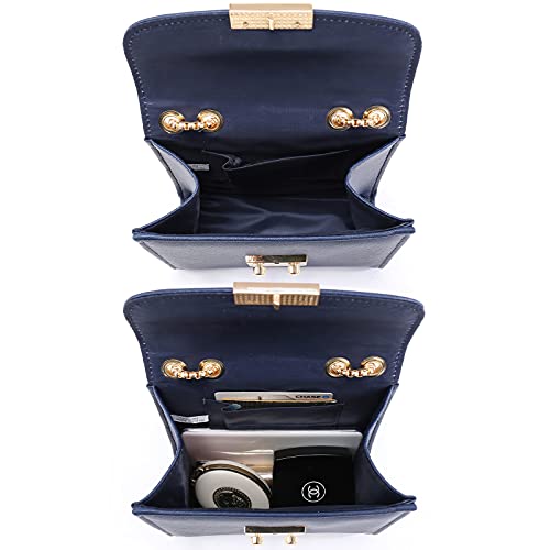 Dasein Women Small Crossbody Bag Designer Evening Bag Clutch Purse Handbag for Wedding/Prom/Party with Double Chain Strap - Image 5