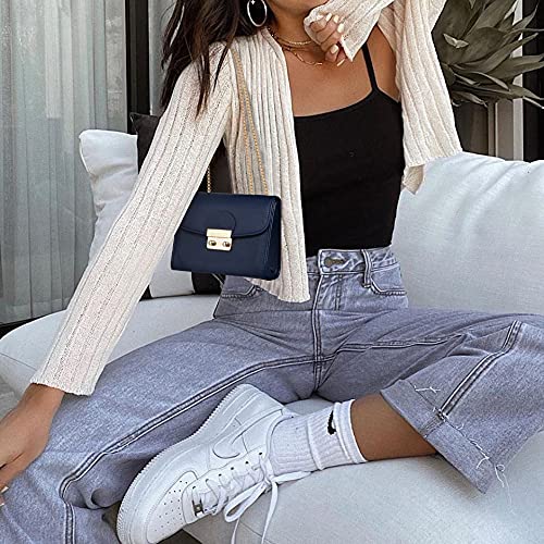 Dasein Women Small Crossbody Bag Designer Evening Bag Clutch Purse Handbag for Wedding/Prom/Party with Double Chain Strap - Image 2