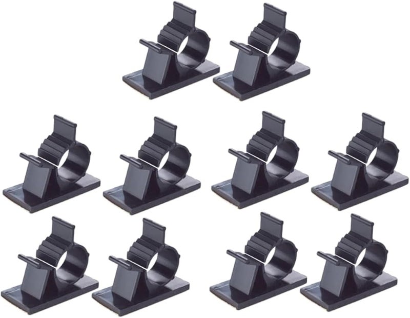 90 Pcs White Plastic Cable Clips Adhesive Backed Cord Management Wire Organizer Holder - Image 3