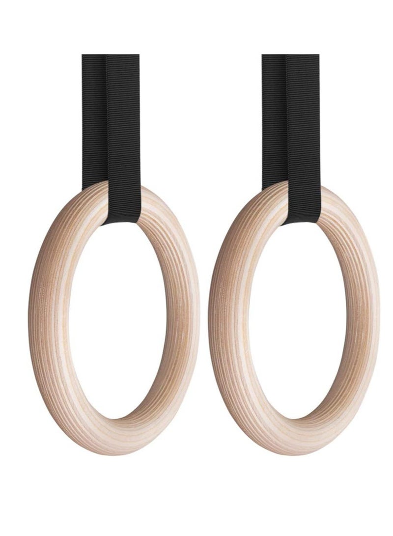 Spall Olympic Gymnastics Rings with Adjustable Buckle Straps | Heavy-Duty Fitness Rings for Home Gym, Pull-Ups, Muscle Lifting, Strength & Bodyweight Training  - Image 1